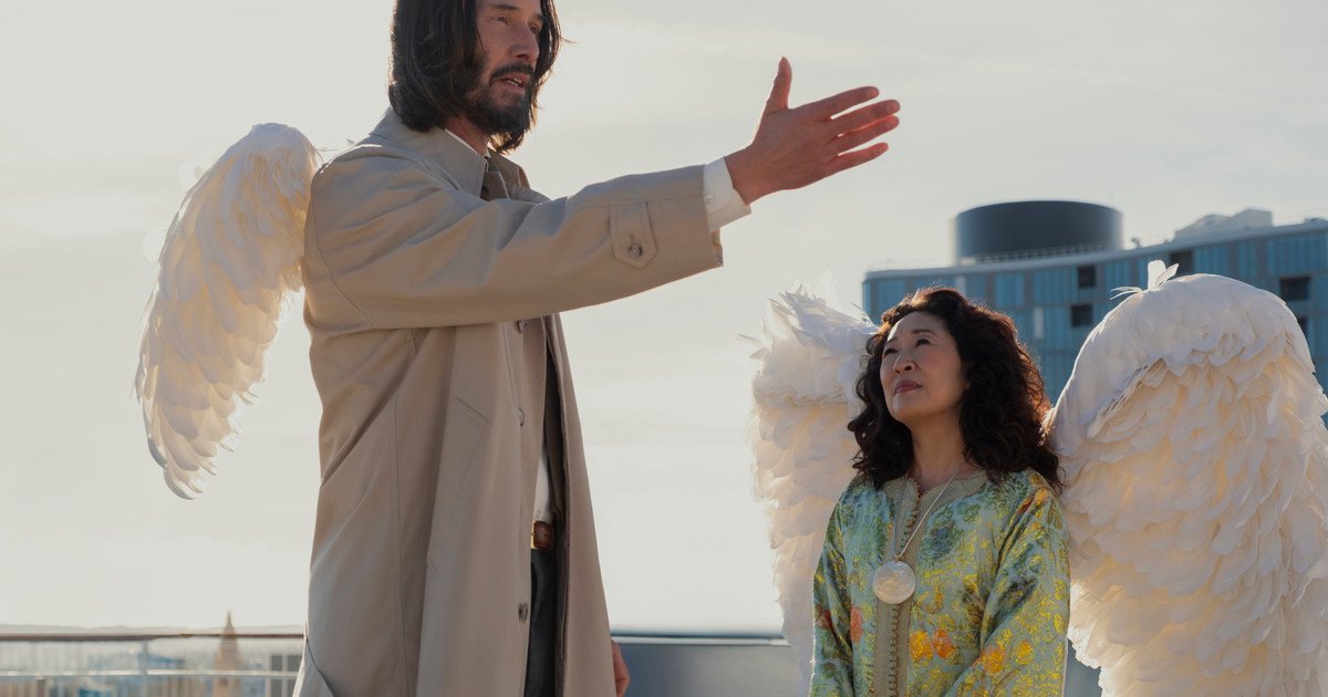Keanu Reeves se prueba en la comedia como un ángel torpe en Cuando el cielo se equivoca