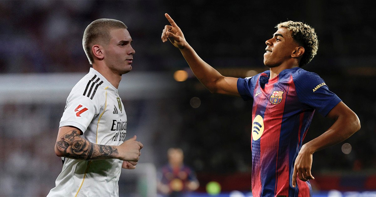 El Real Madrid vs Barcelona también pone frente a frente a Franco Mastantuono y Lamine Yamal, dos joyas con diferente brillo