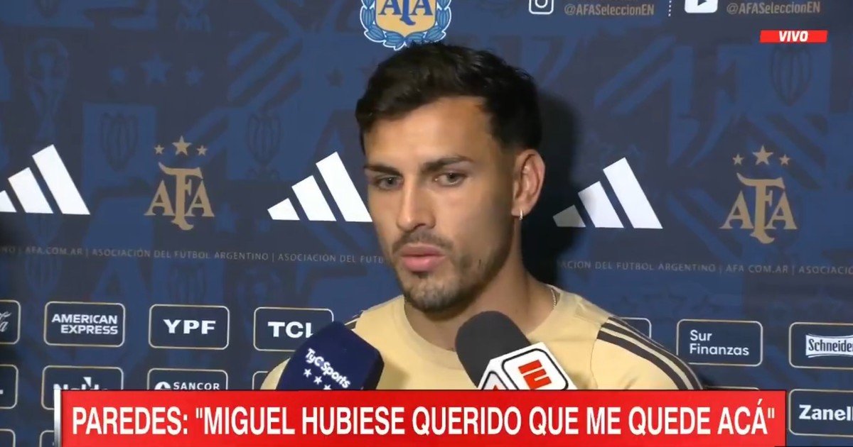 Leandro Paredes y la decisión de no viajar para el velatorio de Russo: "Miguel hubiese querido que lo represente jugando al fútbol"