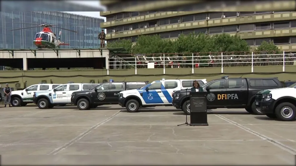 Seguridad nacional: Se entregaron 189 nuevos vehículos a las fuerzas federales