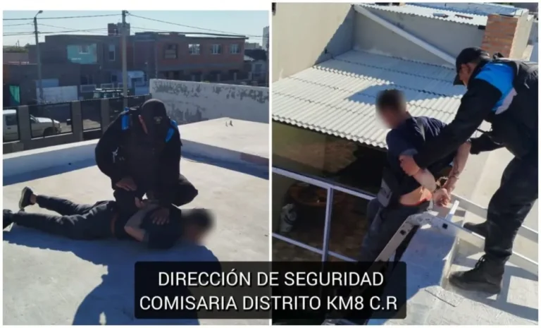 Aprehendido en Kilómetro 8 tras persecución policial que terminó en un techo