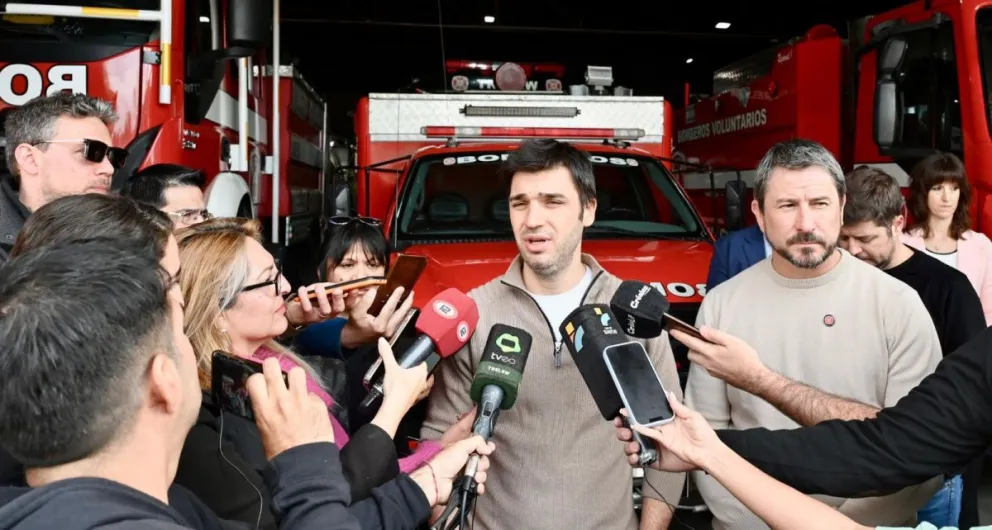 Torres garantizó el financiamiento de los Bomberos de Trelew y Rawson