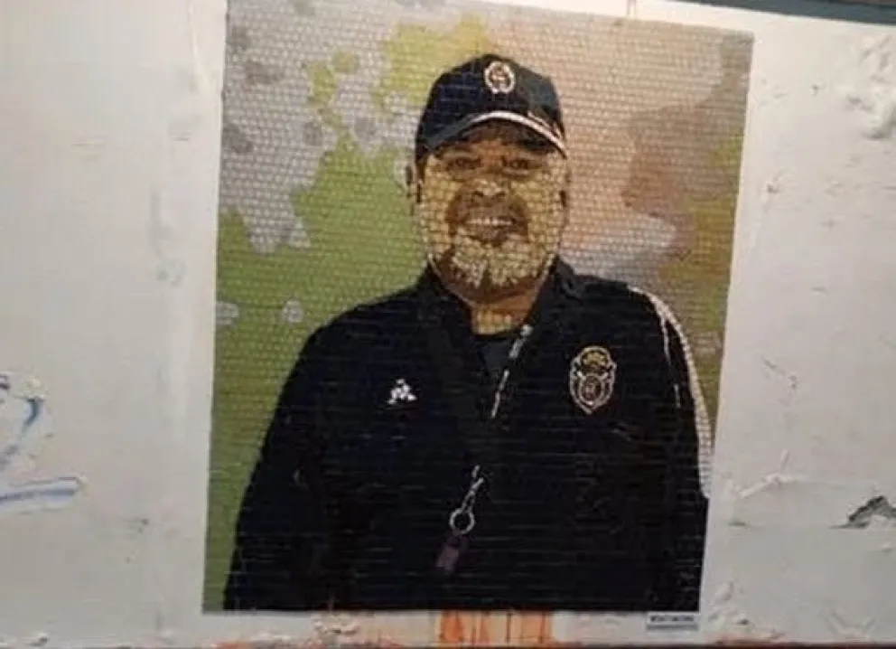 Vandalizan mural de Diego Maradona en Gimnasia y Esgrima La Plata