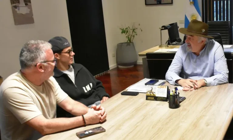 El intendente Othar Macharashvili recibió a “Nacho” Montenegro