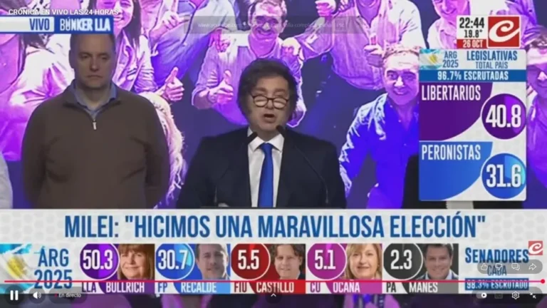 Milei: "El pueblo argentino decidió dejar atrás 100 años de decadencia"