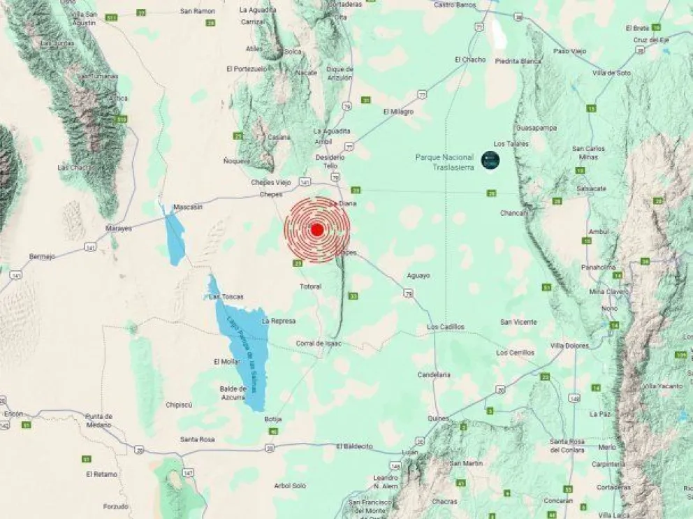 Fuerte sismo en La Rioja se sintió en Córdoba y San Luis