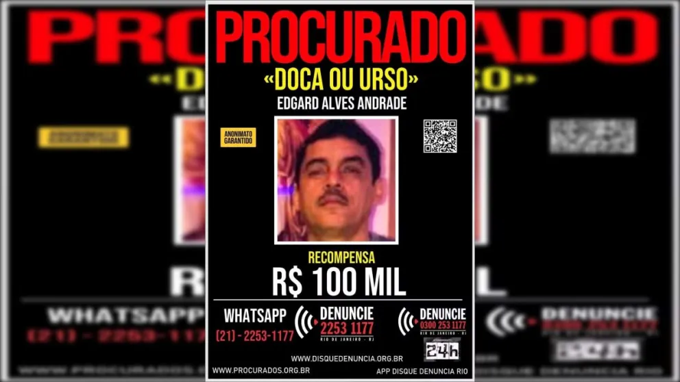 Buscan activamente en Brasil al líder del Comando Vermelho pero aún no emitieron el pedido de captura internacional