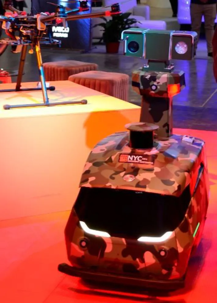 Presentaron prototipo de un robot vigilador en Comodoro Rivadavia