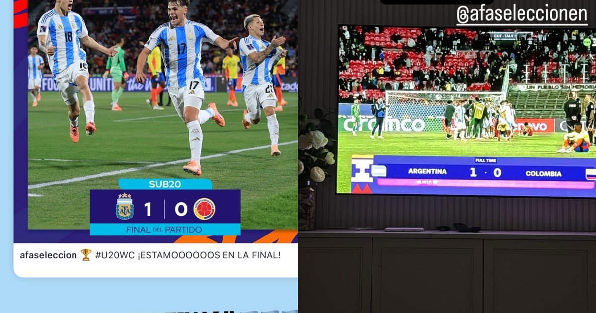 Lionel Messi y Dibu Martínez celebraron la clasificación de la Selección Argentina a la final del Mundial Sub 20