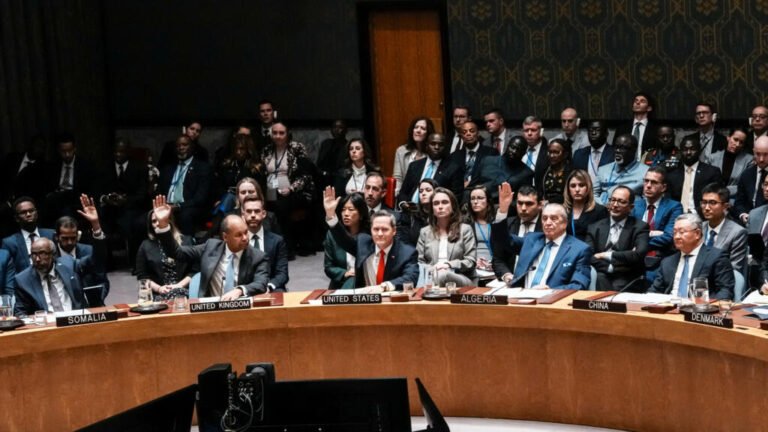 ONU aprueba plan de EE. UU. para Gaza que autoriza una fuerza internacional de estabilización