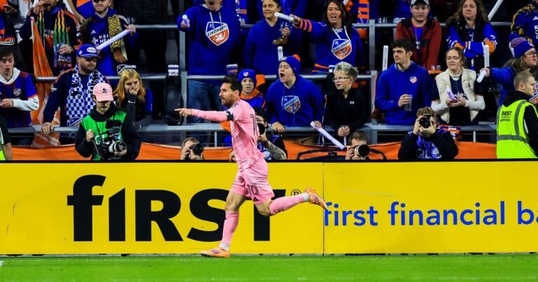 Messi, iluminado y eterno, armó un festín para Inter Miami que avanza en los playoffs de la MLS: gol de cabeza y tres asistencias tope de gama