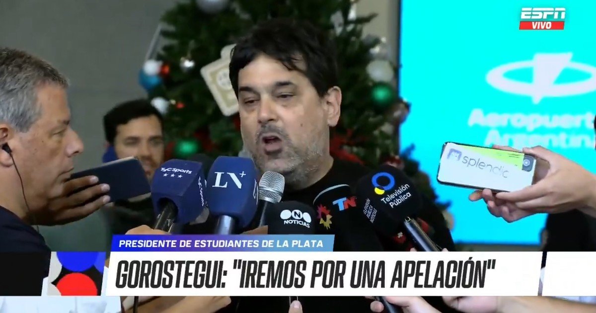 El vice de Estudiantes avisó que apelarán la sanción de la AFA y el club redobla su postura por el "pasillo obligatorio"