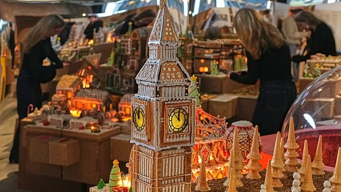 Los lugares emblemáticos de Londres recreados en pan de jengibre en una exposición benéfica