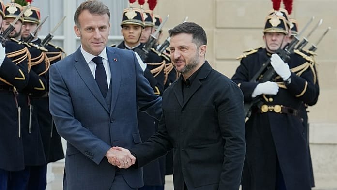 Zelenski será recibido el lunes por Emmanuel Macron en París