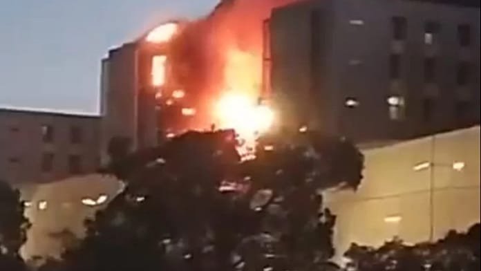 VÍDEO: Evacúan a pacientes tras un grave incendio en el Hospital de Santa Lucía de Cartagena