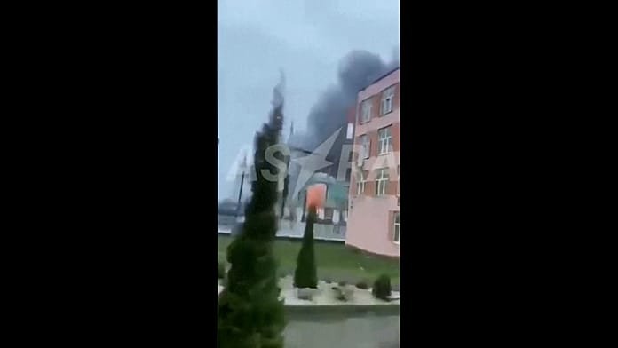 Drones ucranianos alcanzan la central de Shatura, cerca de Moscú, y provocan un gran incendio