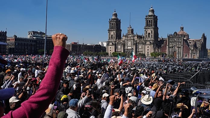 Choques en protesta de la Generación Z contra la presidenta Sheinbaum en Ciudad de México