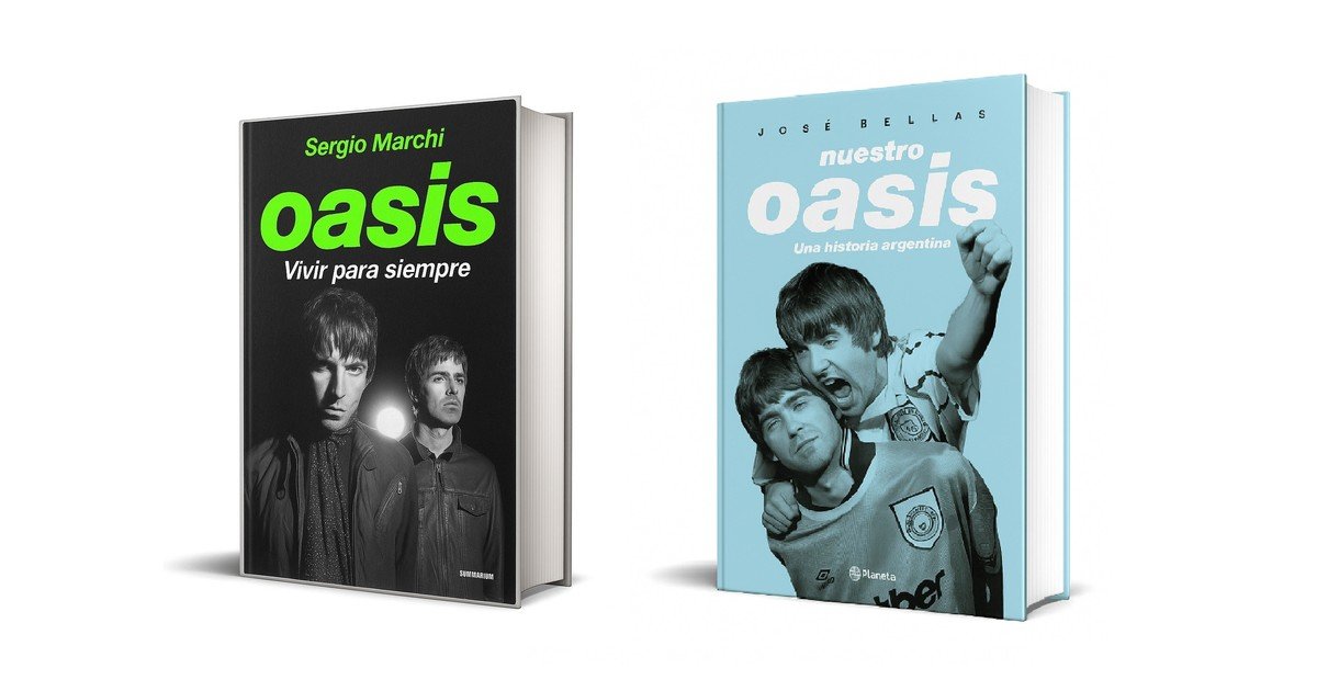 Dos libros para acompañar las presentaciones de Oasis este fin de semana