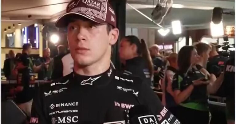 Franco Colapinto y una irónica reflexión tras un prolijo desempeño en el GP de Qatar: "Lo positivo es que queda una sola carrera"