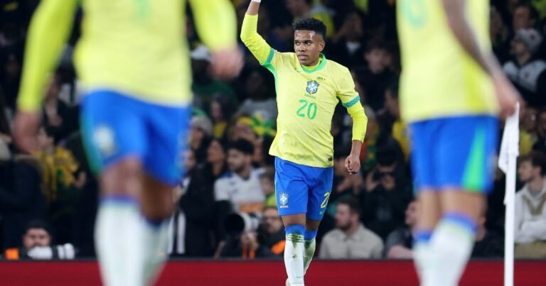 Estevao lideró el triunfo de la selección de Brasil de Carlo Ancelotti contra Senegal en Londres