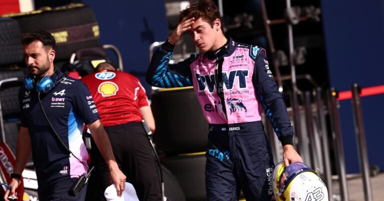 Qué dijo Franco Colapinto tras el accidente en la sprint del GP de Brasil