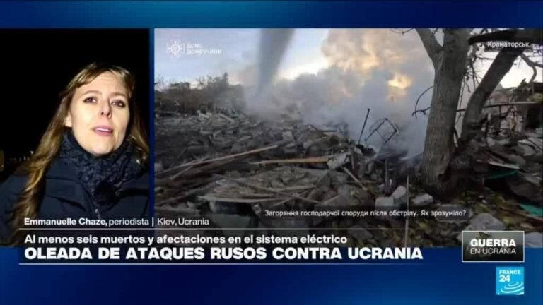 Ataques rusos contra Ucrania dejan al menos seis muertos y daños en la red eléctrica