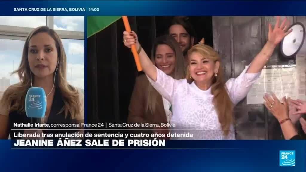 Expresidenta Jeanine Áñez queda en libertad tras cuatro años de prisión