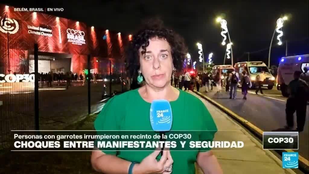 Informe desde Belém: enfrentamientos entre manifestantes y Policía en la COP30