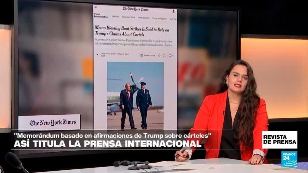 "Memorando que bendice ataques en el Caribe se basa en afirmaciones de Trump sobre cárteles": 'NYT'