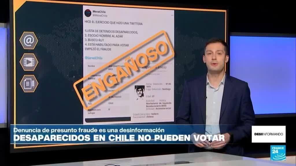 ¿Personas desaparecidas en la dictadura militar en Chile pueden votar en las elecciones del domingo?