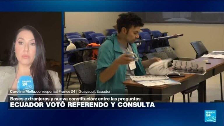 Informe desde Guayaquil: Con el 50% de actas escrutadas, el 'no' lidera en Ecuador