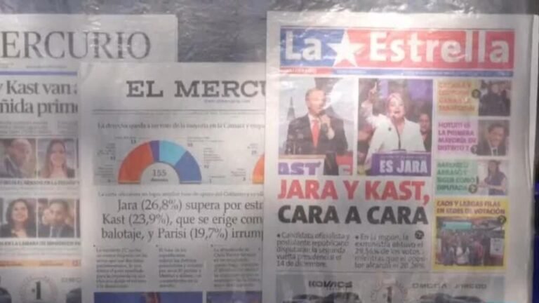 Opiniones divididas y expectativa de segunda vuelta en Chile