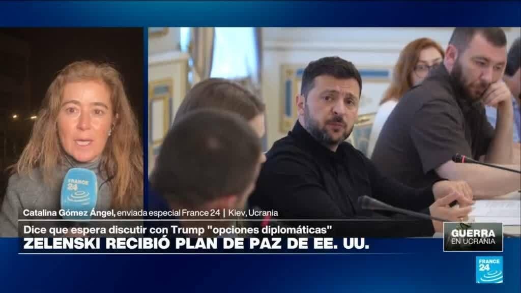 Informe desde Kiev: Zelenski confirma que recibió el cuestionado plan de Trump