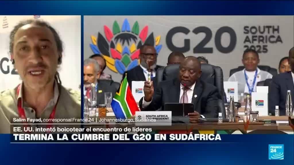 Desde Johannesburgo: culmina la cumbre del G20, EE. UU. asumirá la presidencia del evento en 2026