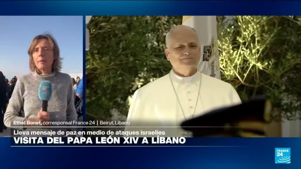 Informe desde Beirut: papa León XIV llega Líbano en medio de su gira por Medio Oriente