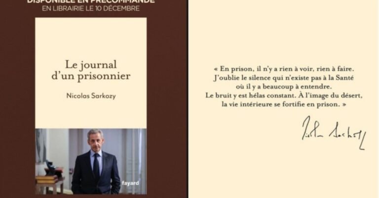 Así es "Diario de un preso", el libro del expresidente francés Nicolas Sarkozy desde la cárcel