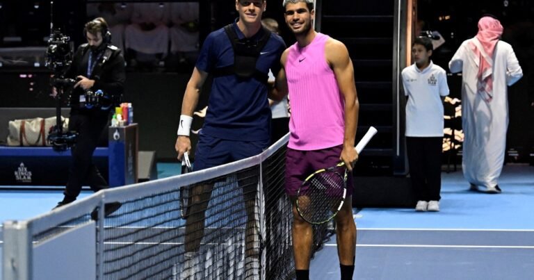 Sinner vs. Alcaraz en la carrera por el N° 1 ranking mundial: qué necesita el italiano para terminar arriba de Alcaraz tras las ATP Finals