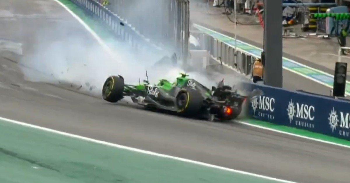 GP de Brasil: el tremendo golpe de Gabriel Bortoleto en la última vuelta de la carrera sprint