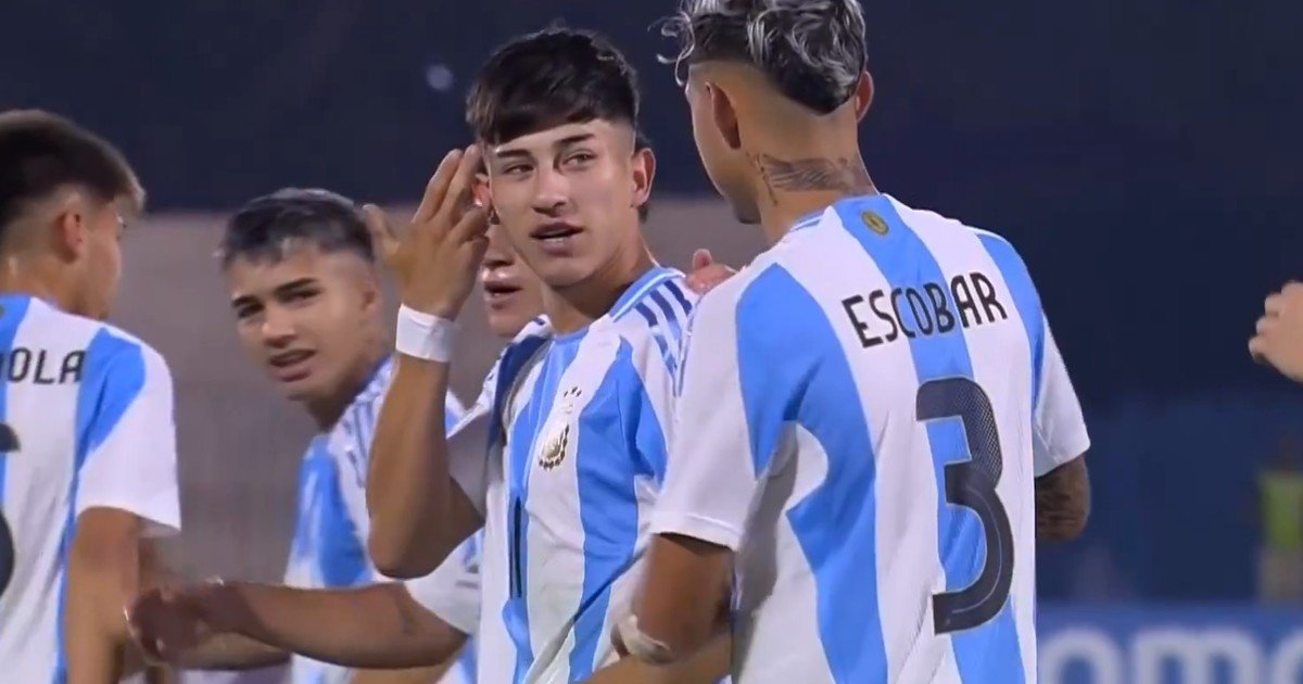 La Sub 17 de Argentina hizo una de la Scaloneta: el golazo de Ramiro Tulián, igualito al de Enzo Fernández también contra México, en Qatar y en un Mundial