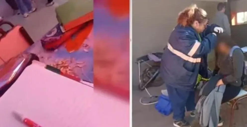 Ataque en un aula de Junín: una mujer agredió con cadenas a una menor