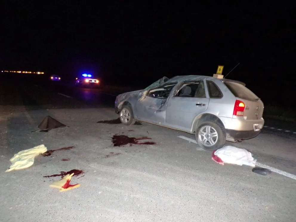 Confirman que está muy grave el joven despedido del auto que volcó el martes en la doble trocha a Madryn