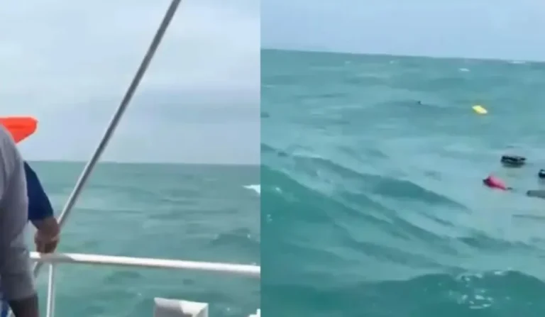 Tailandia: Ferry pierde el equipaje de los turistas y las maletas flotan en el mar