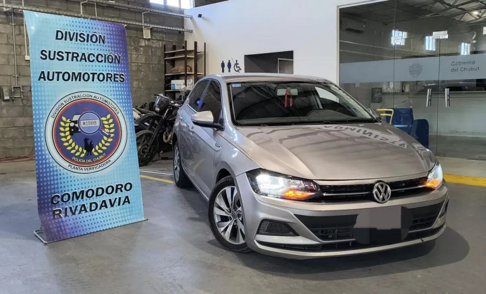 Secuestraron un "auto mellizo" con chapa patente y chasis adulterado en el Centro de Comodoro