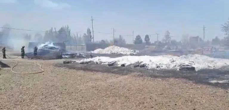 Bomberos lleva más de siete horas de trabajo en el depósito de leña y carbón de Km 14