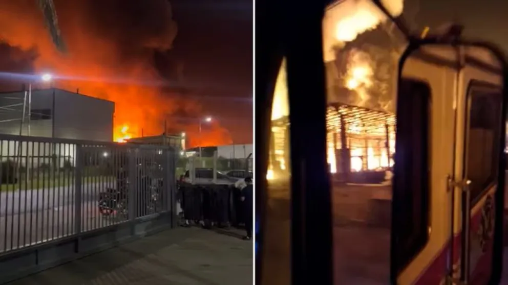 Fuerte explosión en el Polo Industrial Spegazzini de Ezeiza: gran despliegue de bomberos