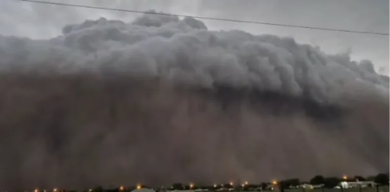 Nube imponente anticipó tormenta en General Villegas