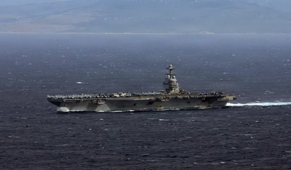 Estados Unidos refuerza su presencia en el Caribe con la llegada del portaaviones USS Gerald Ford