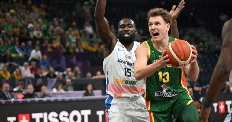 Ignas Sargiunas dibujó la remontada de todos los tiempos: metió tres triples en los últimos 10 segundos y Lituania festejó en Londres