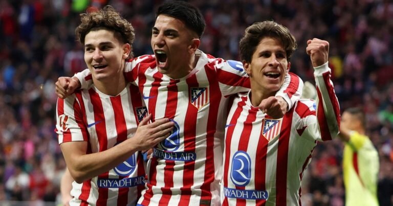 Con goles de Julián Álvarez y Almada,  Atlético de Madrid del Cholo Simeone aplastó al Sevilla de Almeyda