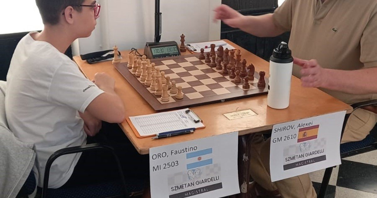 Faustino Oro, el joven rockstar del ajedrez y unas tablas inolvidables contra el legendario Alexei Shirov